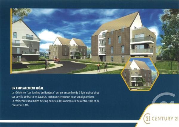 appartement à vendre  2 pièces - 55 m2 MARCK - 62