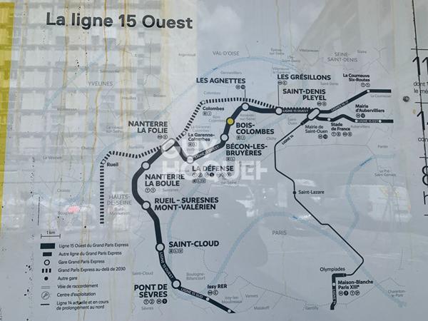 BOIS COLOMBES CENTRE/ 2 P. 46.70 m²