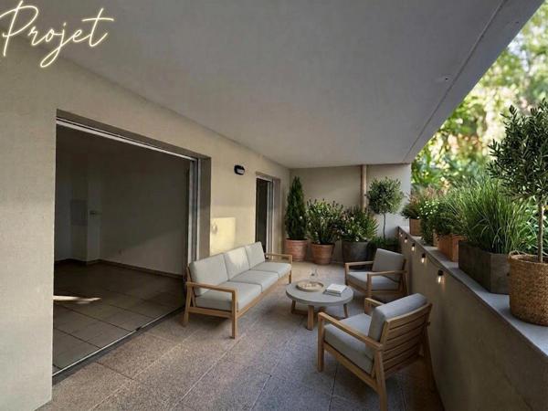Marseille 13ème (Chutes-Lavie) – T2 42 m² avec terrasse & parking au sous-sol (DPE A/A)