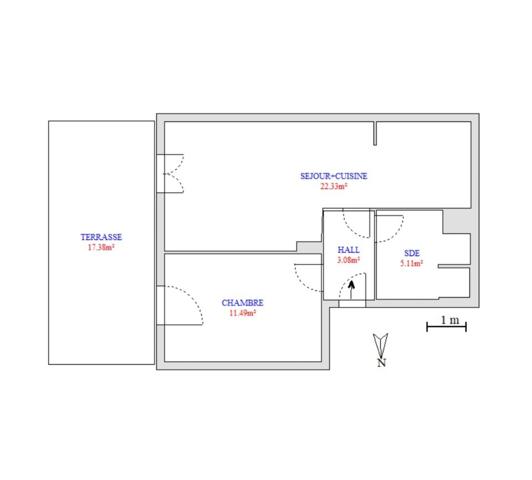 Marseille 13ème (Chutes-Lavie) – T2 42 m² avec terrasse & parking au sous-sol (DPE A/A)
