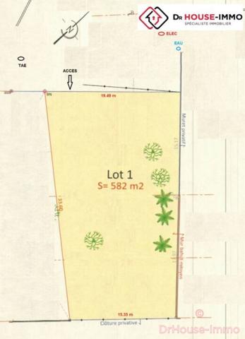 Terrain à vendre de 582 m²