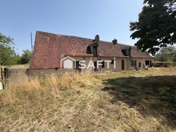 Longère habitable de 85m² avec terrain de 14290m²