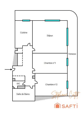 Plein centre avec toutes commodités et écoles à pied