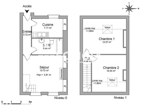 Location Appartement 3 pièces 55.84 m² - 48 RUE D'ARTOIS Lille 59000
