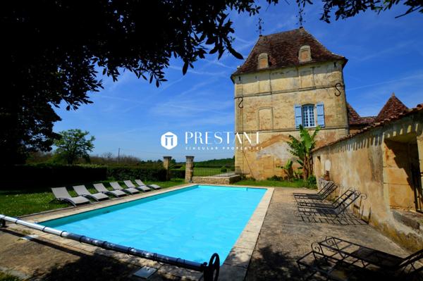 Splendide château 17/18e au Sud du Périgord – 57 hectares., BERGERAC