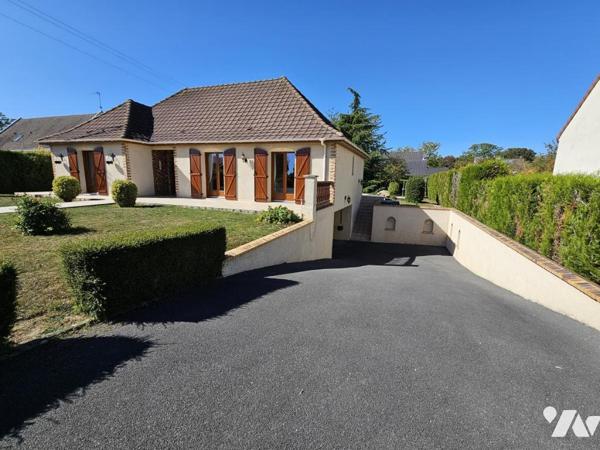 pavillon de plain-pied sur  sous-sol complet