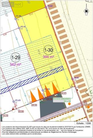 Achat - Terrain à bâtir Bruz 35170 394 m 2