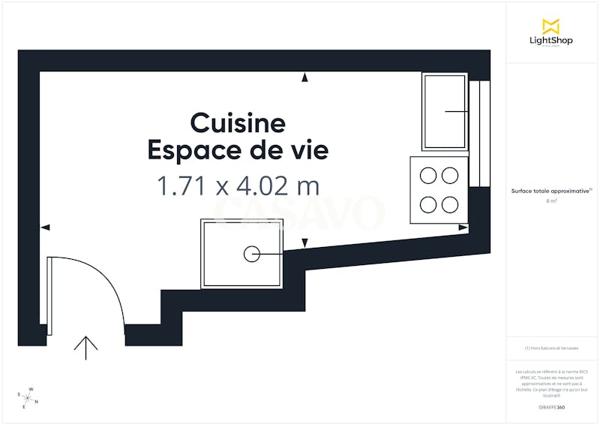 Vente Appartement 1 pièce de 9m² - 75017 Paris