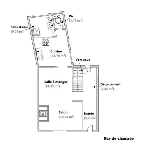 Maison 4 chambres quartier saint honoré avec dépendances et jardin clos.
