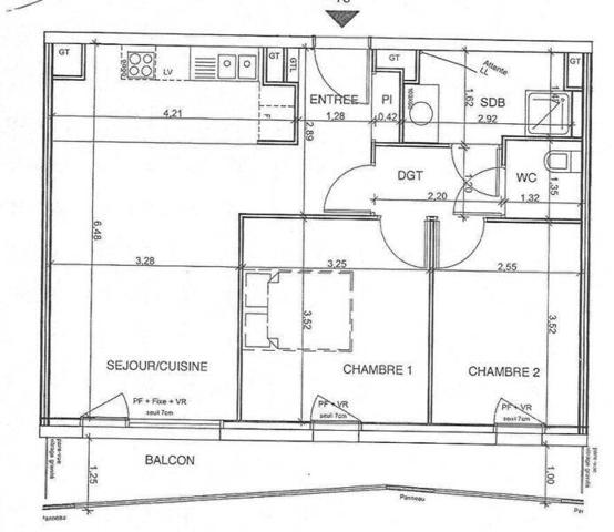 Appartement 3 pièces - 44000 Nantes -  Gare Sud - Malakoff