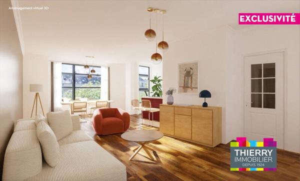 Appartement 3 pièces - 44000 Nantes -  Centre ville