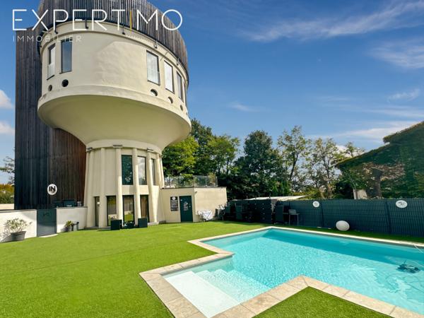 Trévoux (01600) BIEN ATYPIQUE – ANCIEN CHÂTEAU D’EAU ENTIÈREMENT RÉHABILITÉ – VUE PANORAMIQUE À 360° – TREVOUX