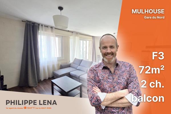 Grand F3 dans résidence bien tenue