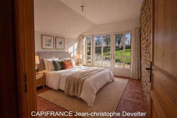 Maison à vendre proche de GORRON (53)maison en pierre 4 chambres sur terrain 1,37 hectare avec garage