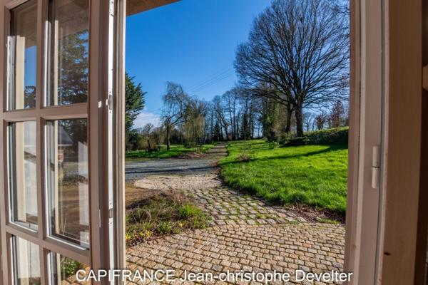 Maison à vendre proche de GORRON (53)maison en pierre 4 chambres sur terrain 1,37 hectare avec garage