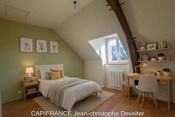 Maison à vendre proche de GORRON (53)maison en pierre 4 chambres sur terrain 1,37 hectare avec garage