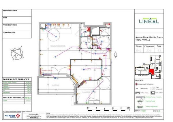 Appartement 3 pièces - 49240 Avrillé