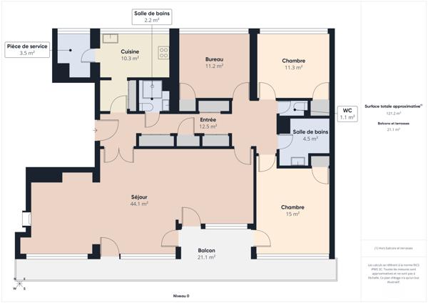 Appartement
         5 pièces
        - 120 m² 129 000 € *