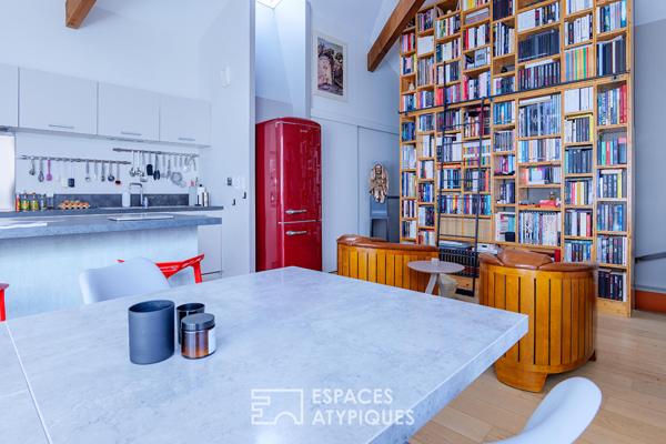 Duplex de standing aux équipements haut de gamme