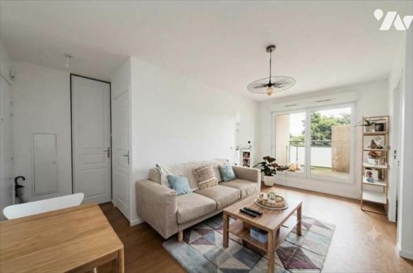 GRAND QUEVILLY - Quartier Matisse : Appartement vendu loué T2 (39,59 m²) avec garage double couvert