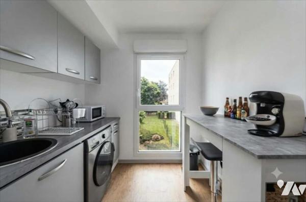 GRAND QUEVILLY - Quartier Matisse : Appartement vendu loué T2 (39,59 m²) avec garage double couvert
