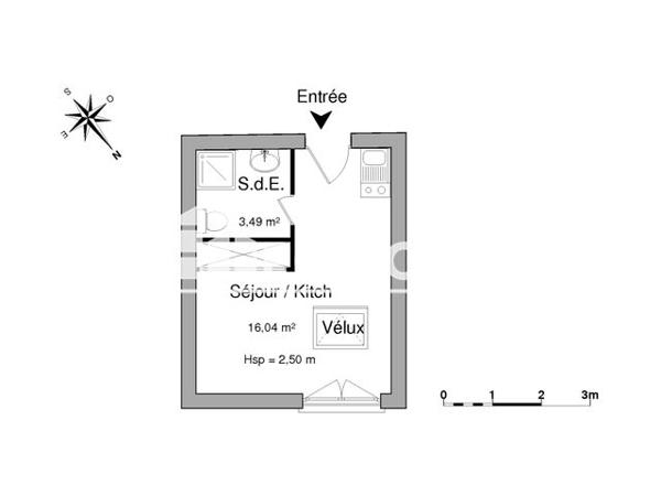 Location Studio 19.53 m² - 2 RUE PIERRE ET MARIE CURIE Mont De Marsan 40000