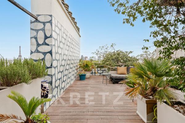 Paris 16ᵉ – Penthouse d’exception avec terrasses panoramiques