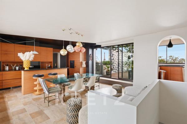 Paris 16ᵉ – Penthouse d’exception avec terrasses panoramiques