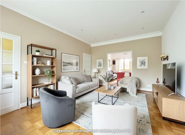 Appartement de caractère 105 m² - Double réception - Balcon - Boulevard d'Anvers