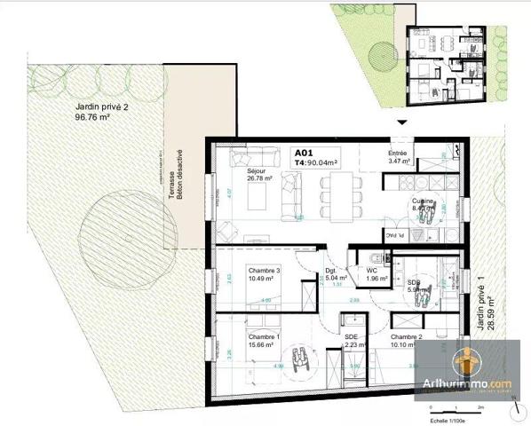 Vente Appartement 2 pièces 35 m2 à Compiègne