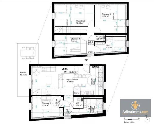 Vente Appartement 2 pièces 35 m2 à Compiègne