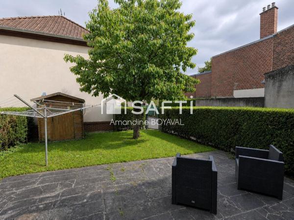 Amiénoise proche centre – 4 chambres – Extérieur + garage