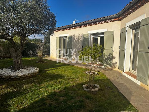 10 MN DE CARCASSONNE Villa 4 chambres, studio indépendant, double garage, piscine sur terrain de 1110m²