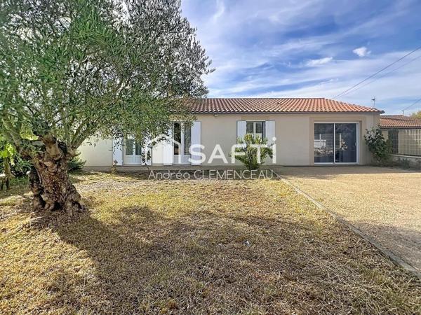 Maison de plain-pied – Prignac-et-Marcamps – commodités à pied – Terrain de 1 172 m²