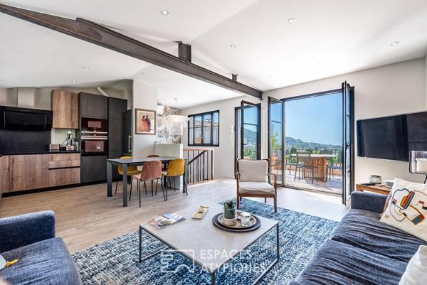 Duplex de prestige avec terrasse vue mer et garage privé – LE CANNET Saint-Sauveur