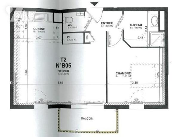 Nouveauté sur PLOUGASTEL, appartement T2, 47,85m²
