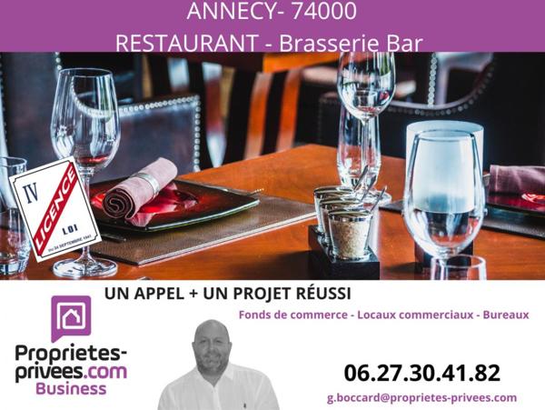Secteur ANNECY - RESTAURANT BAR BRASSERIE 180 COUVERTS, TERRASSE