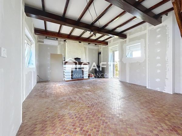 Maison avec travaux à finir, beau potentiel