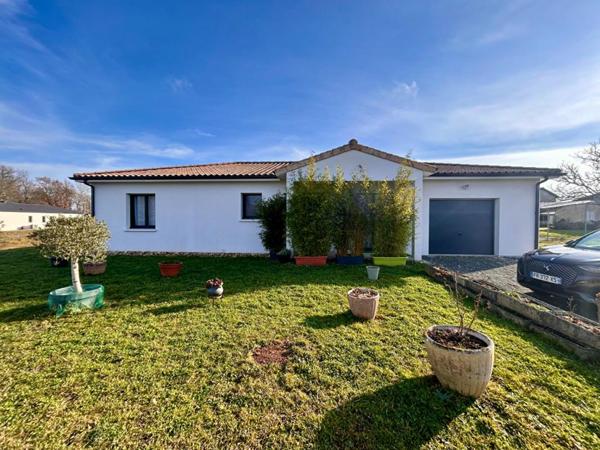 A vendre, maison récente (2023) de plain-pied, sur les hauteurs de Marsac-Sur-L'Isle (24430)