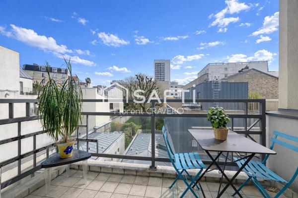 Appartement lumineux avec double balcon