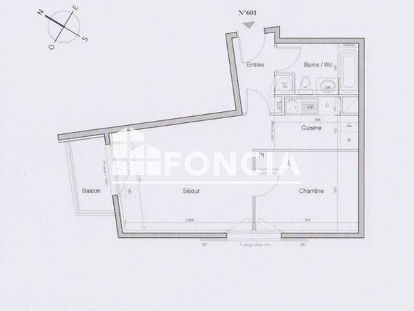 À vendre Appartement 2 pièces 41.97 m² - Asnières-sur-seine 92600