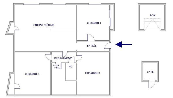 Appartement spacieux en centre-ville