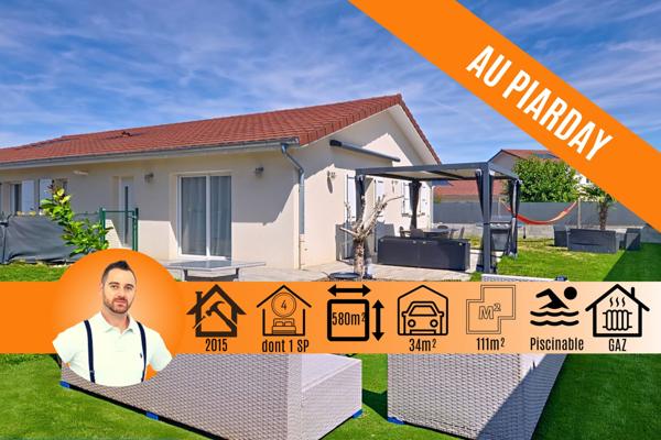 À vendre - Maison plain-pied, 5 pièces située à Charvieu-Chavagneux (38230)