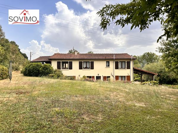 EN CAMPAGNE, DANS UN CADRE CHAMPÊTRE, MAISON FAMILIALE AVEC LOGEMENT INDÉPENDANT, VENDUE MEUBLÉE.