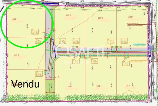 Terrain 568 m2 CAUSSADE