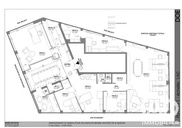 Murs commerciaux  à vendre 185 m² Agen