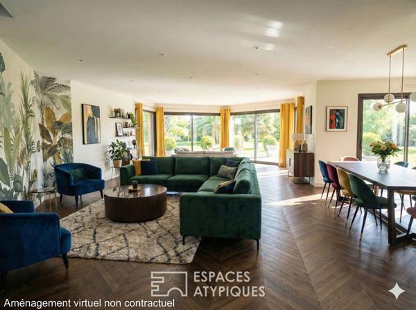 Architecture contemporaine et jardin paysager