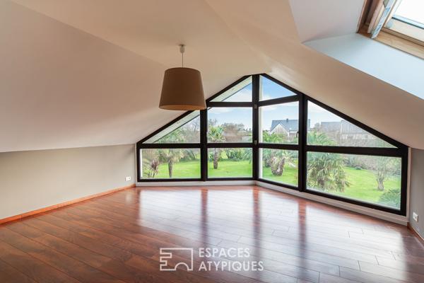 Architecture contemporaine et jardin paysager