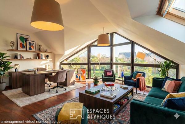 Architecture contemporaine et jardin paysager