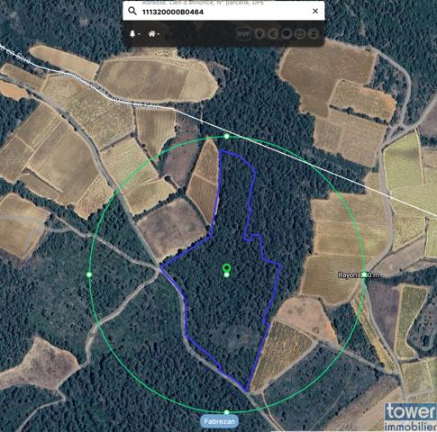 Fabrezan-Terrain 4 ha non constructible en Zone Naturelle